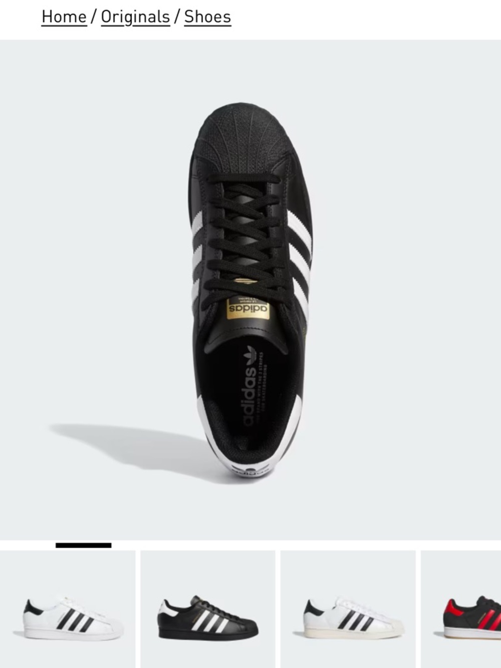adidas Black, White, Gold SUPERSTAR ADV SHOES | Men size 10